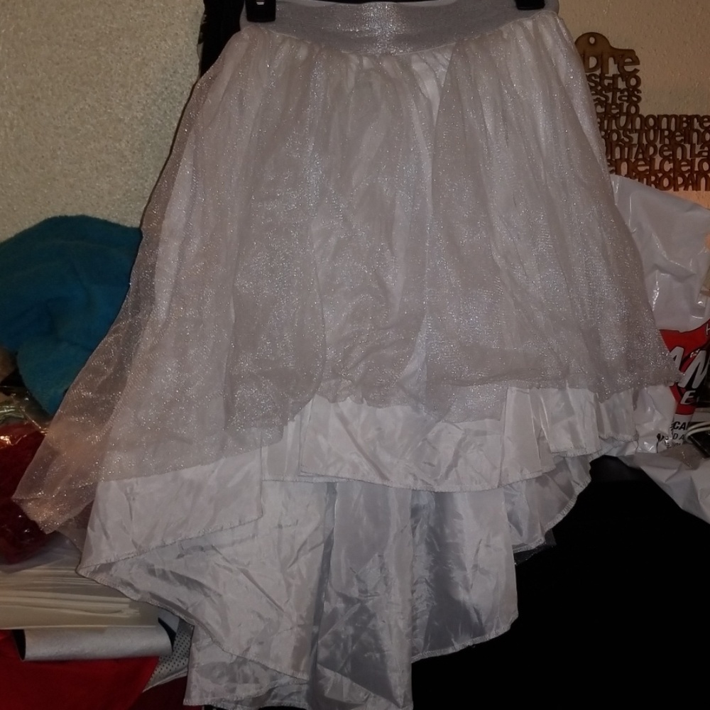 Used tulle white skirt